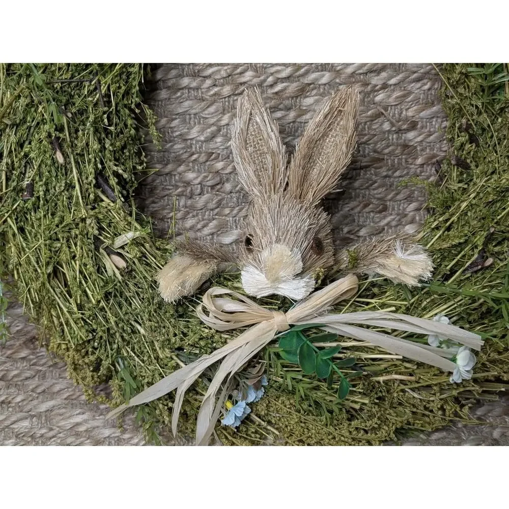 Easter Bunny Green Sage Holiday Wreath Door Decor 19
